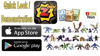 Invizimals  Revolution App Quick Look  Demonstration With Figures  Toys [upl. by Lamaaj]