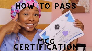 How to pass the MCG Certification 3 tips for passing MCG Certification Test [upl. by Starlene]