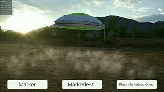 UFO AR  Using KUDAN SDK  Augmented Reality [upl. by Suiradal]