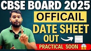 CBSE Date Sheet 2025 FINALLY OUT🔥Date Sheet of Class 10TH 12TH CBSE Board 2025 CBSE LATEST NEWS [upl. by Enaoj297]