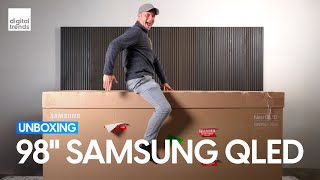 Unboxing Samsung’s Largest QLED TV  Meet the 98” QN90D [upl. by Gney]