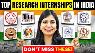 TOP RESEARCH INTERNSHIPS IN INDIA 2024🔥 [upl. by Schild759]