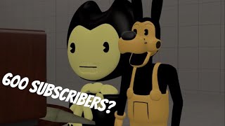 Bendy Reacts to Getting 100 Subscribers in one day  600 Subscriber Special [upl. by Alleunamme]