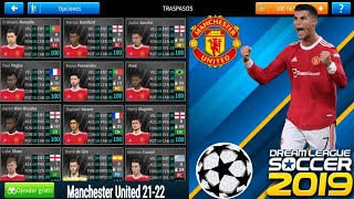 Plantilla De Manchester United 2122 Para Dream League Soccer 2019 Normal y Al 100 [upl. by Gurney238]