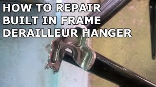 how to repair derailleur hanger built in frame SCOTT CR1 2009 [upl. by Akili]