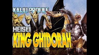 King Ghidorah Heisei  MechaKing Ghidorah｜KAIJU PROFILE 【wikizillaorg】 [upl. by Nevsa]