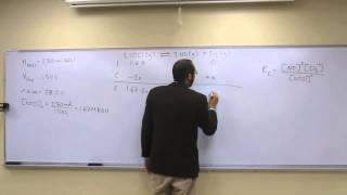 Calculate Equilibrium Constant From Amount Dissociated 004 [upl. by Albert723]