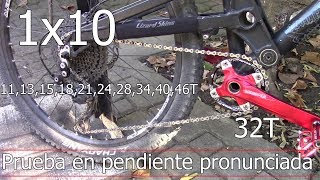 Prueba en pendiente pronunciada 1x10 32T 1146T [upl. by Reniar]