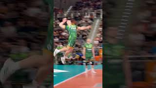 Karol Boomtryn was on fire 🔥☄️ volleyball ace gangłysego siatkówka plusliga volley [upl. by Olen]