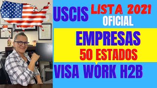 LISTA Empresas Visa trabajo USA H2B [upl. by Mintun722]