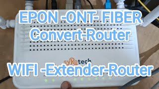 EPON FIBER ONT convert into Router or Wifi Extender Syrotech optronix optlink Digisol Sumit [upl. by Goer]