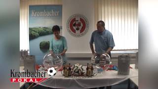 Auslosung 1 Runde Krombacher Pokal Brandenburg 201516 [upl. by Amihsat]