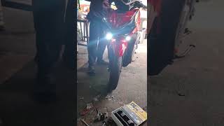 Euro Model T 150cc Driving light installation [upl. by Beverlie]