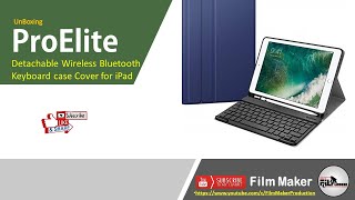 UnBoxing  ProElite Detachable Wireless Bluetooth Keyboard case Cover for iPad [upl. by Ab]