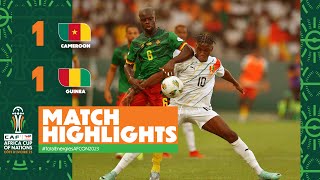 HIGHLIGHTS  Cameroon 🆚 Guinea TotalEnergiesAFCON2023  MD1 Group C [upl. by Ioves]