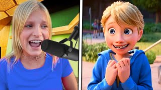 7 YouTubers Behind The Voices Ninja Kidz TV Payton Delu Inside Out 2 [upl. by Chladek]