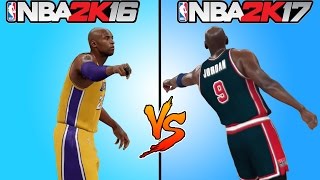 NBA 2K17 vs NBA 2K16 GAMEPLAY TRAILER 🏀 [upl. by Peskoff911]