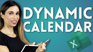 Create Easy Yearly Calendar in Excel and Sheets with a SINGLE Formula [upl. by Ayad]