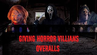 Giving Horror Movie Killers Overalls Chucky Ghostface Leatherface [upl. by Drye804]