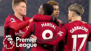 Marcus Rashfords penalty gives Man United a 20 lead over Everton  Premier League  NBC Sports [upl. by Laira]