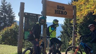 Full video of the Big Hero Trail in Molveno Paganella Bike Park Italy [upl. by Sholeen]