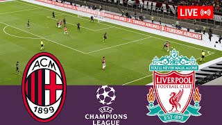 Ac Milan vs Liverpool LIVE UEFA Champions League 2425 Full Match  Simulation Video Games [upl. by Ursel693]