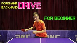 Learning Forehand Drive amp Backhand Drive Best Tip  MLFM Table Tennis Tutorial [upl. by Idorb]