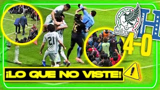 ⚠️ Pleito Afición vs hondureños y Reacción de jugadores a la goleada en el México vs Honduras [upl. by Annaehr]