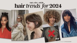 2024 HAIR TRENDS  Cut  Color  Styling [upl. by Nimocks]