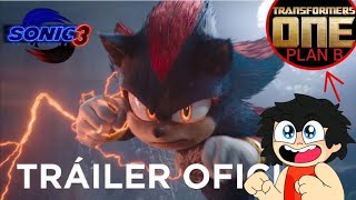 Frozen letra de Sonic trae la película trailer oficial y un plan B Transformers one [upl. by Nauqram]