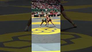 Brecksville’s Zack Aquila stuns 2time state champ Ty Wilson at OHSAA Division I state wrestling [upl. by Fe]