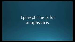 How to pronounce epinephrine EpiPen Memorizing Pharmacology Flashcard [upl. by Fayth610]