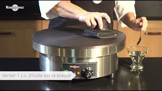 Comment culotter et entretenir sa crêpière   Krampouz [upl. by Seligman942]