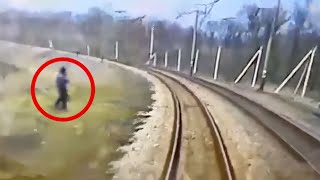 Shocking Train Moments Caught on Camera [upl. by Hailed]