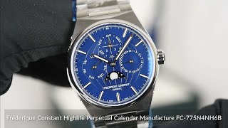 Frederique Constant Highlife Perpetual Calendar Manufacture FC775N4NH6B [upl. by Harwin]