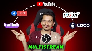 How to Live Stream on Multiple Platforms at Same Time FREE [upl. by Yanaton]