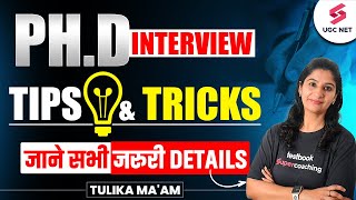 How to Prepare for Phd Interview  Phd Interview Tips and Tricks  Phd Interview Questions  Tulika [upl. by Sloan]