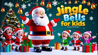 Jingle bells with lyrics Snowy Christmas Songs  Nursery Rhymes for kids [upl. by Hoi475]