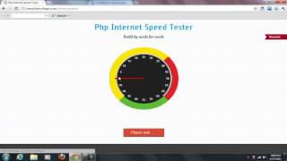 Php Internet Speed Tester [upl. by Nahtanohj779]