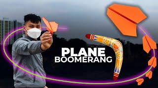 How to make a paper airplane that works like a Boomerang [upl. by Landes]