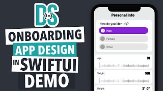 How to design a SwiftUI onboarding app tutorial demo [upl. by Francklin]