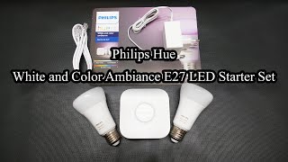 Philips Hue White and Color Ambiance E27 LED Starter Set [upl. by Enylecoj]