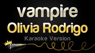 Olivia Rodrigo  vampire Karaoke Version [upl. by Hoffman]