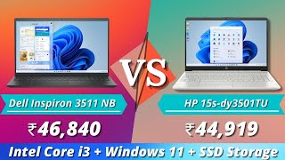 Dell Inspiron 3511 NB D560720WIN9B VS HP 15sdy3501TU Laptop Comparison In Hindi  Windows 11 ₹50k [upl. by Anuala87]