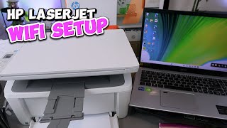 HP LaserJet How To Set Up Connect To WIFI Network [upl. by Falcone]