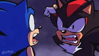 GRIT THOSE TEETHSonic Vs Shadow Animation Dub [upl. by Yelwar]