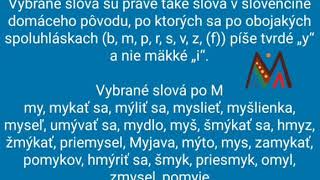 Diktát  Vybrané slová po M pre tretiakov [upl. by Ott482]