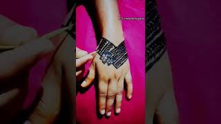 Simple and unique mehndi design hathful mehndidesign short short new 2024 tranding short [upl. by Innavoj]