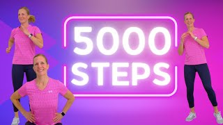 5000 STEPS FAST WALKING WORKOUT to Lose Weight Burn Fat and Have Fun [upl. by Ijat]