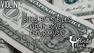 Bills Bills Bills  Destinys Child Violin Cover  Gymnastics Floor Music [upl. by Noguchi]